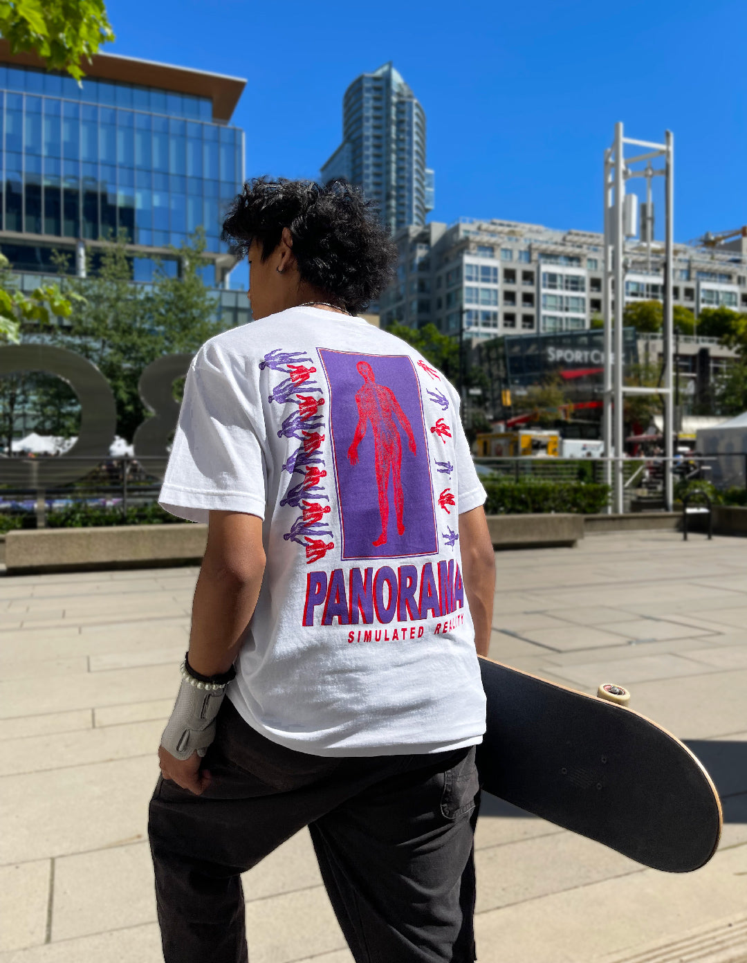 White Simulated Reality T-Shirt R/P