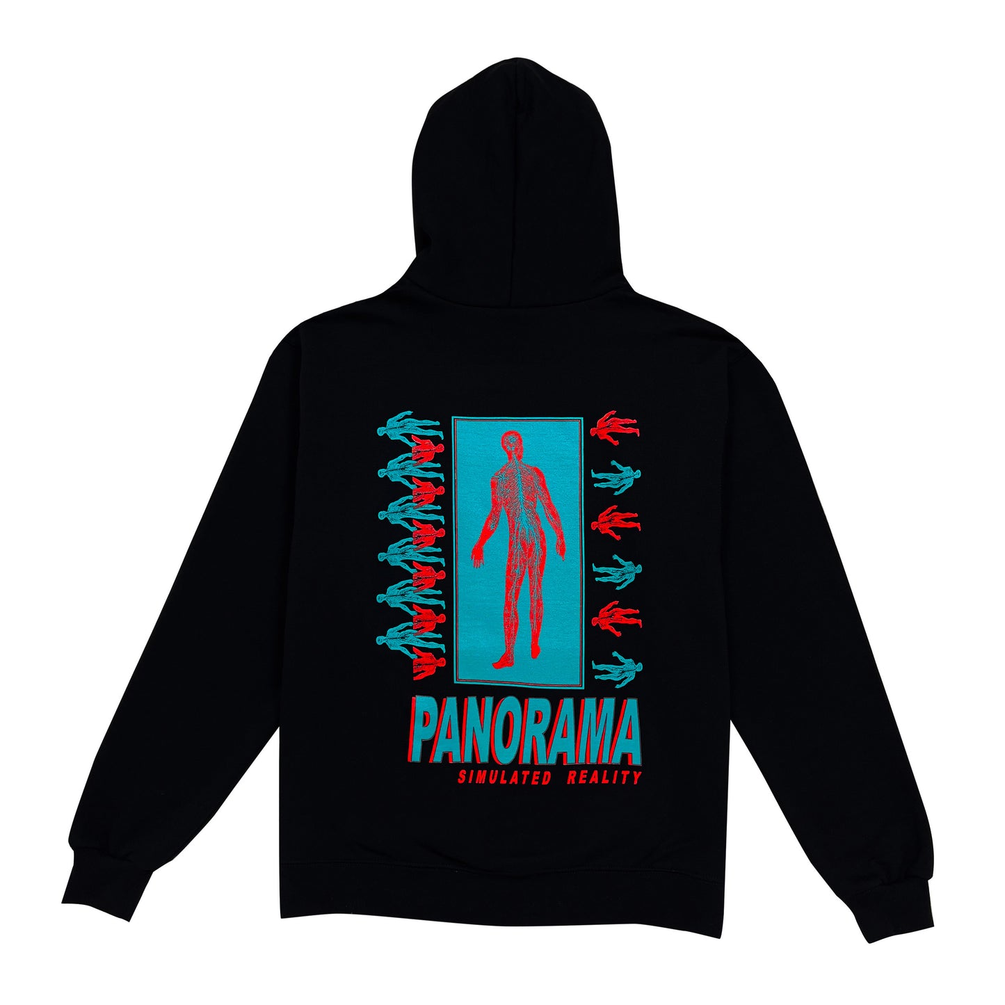Black Pullover Hoodie | Black Simulated Hoodie | PNRM