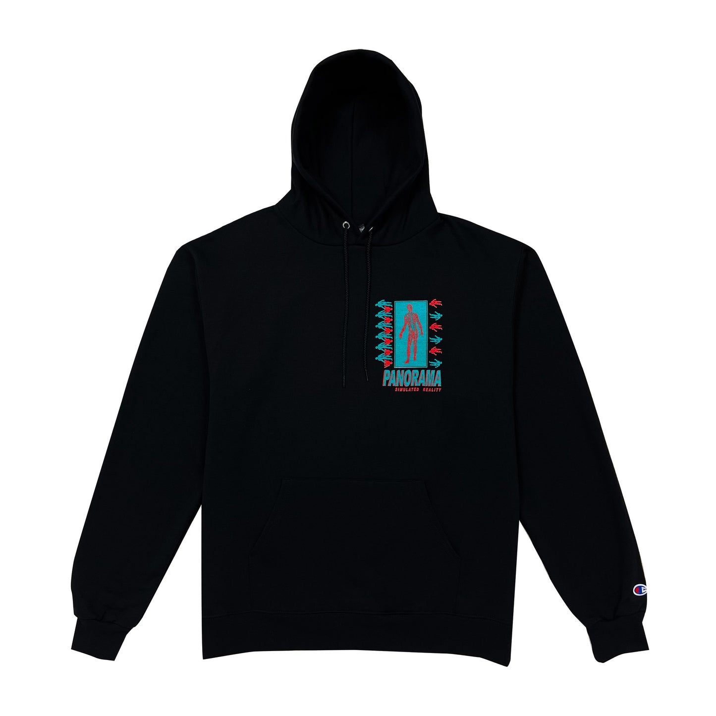 Black Pullover Hoodie | Black Simulated Hoodie | PNRM