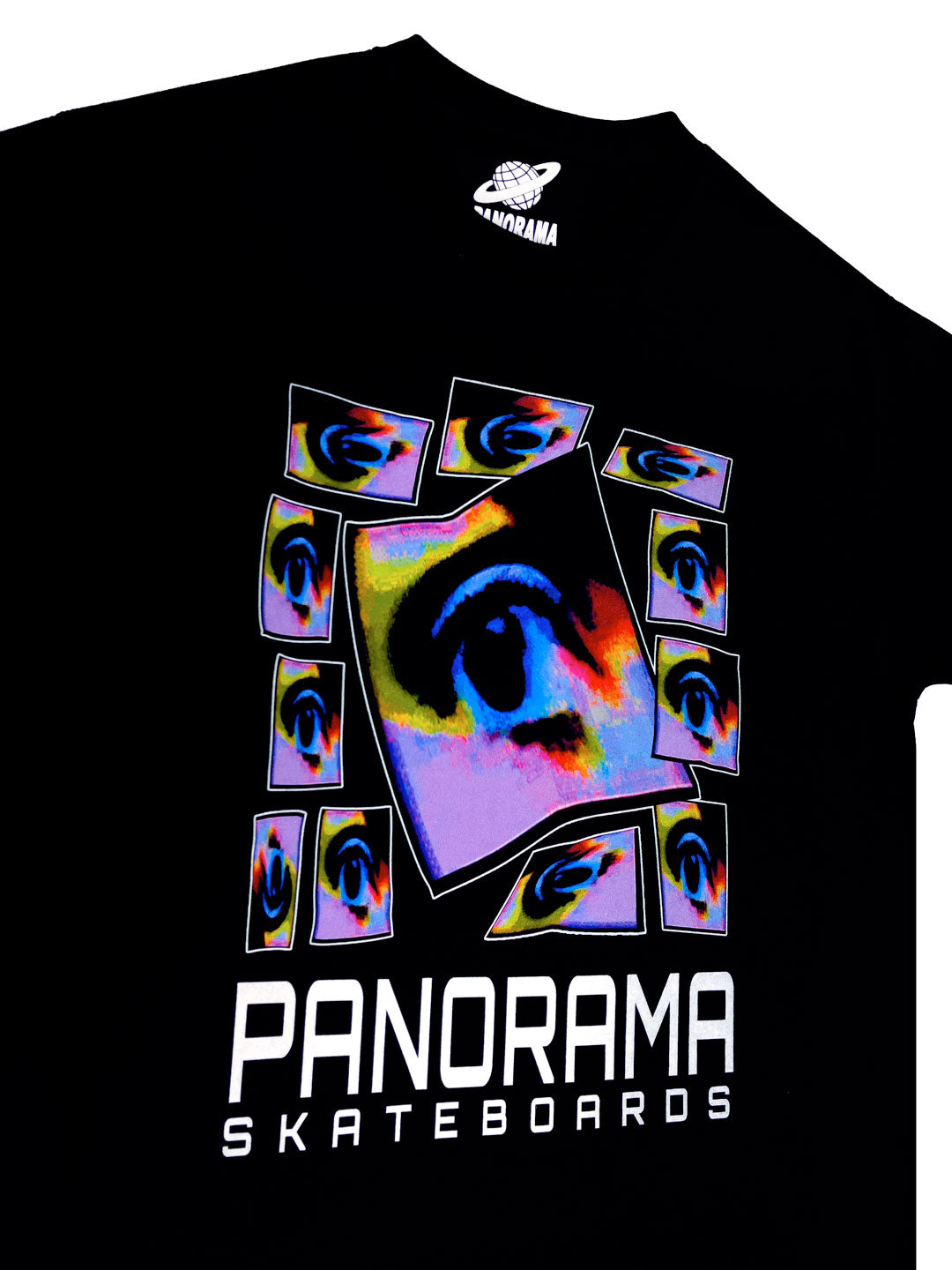 BLACK / PANORAMA VHS VISION T-SHIRT