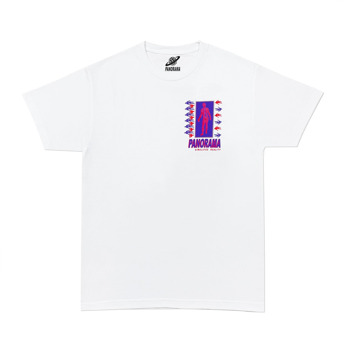 White Simulated Reality T-Shirt R/P